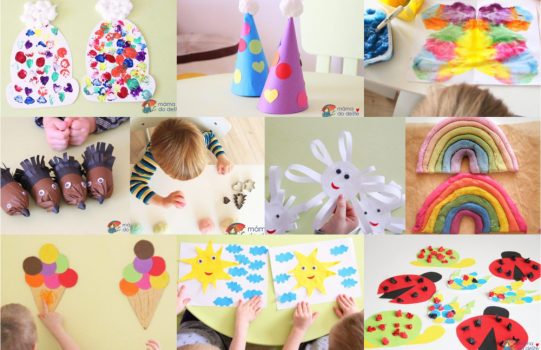 9 tipů na DIY tvoření pro dvouleté děti