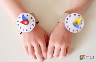 Procvičování hodin: Náramkové hodinky z ruličky od toaletního papíru