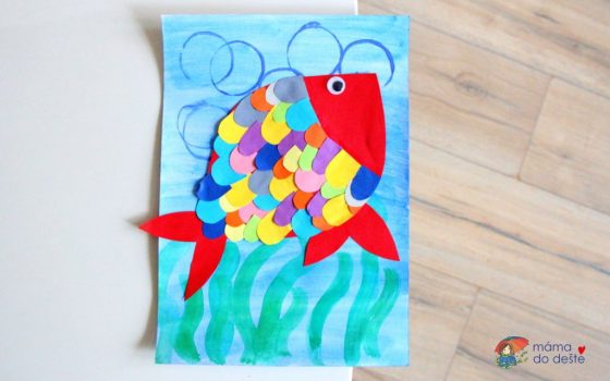 Barevná ryba: Krásné letní lepení pro školáky