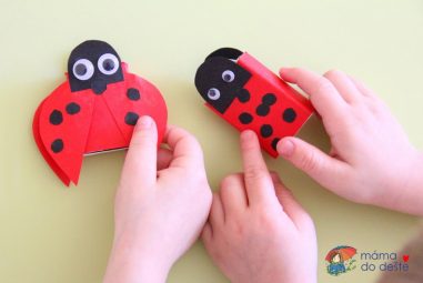 Beruška s překvapením z krabičky od sirek