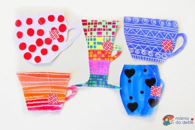 Papírový hrneček s čajem: Tipy na různé techniky pro děti