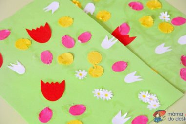 Co kvete na jaře? Jarní louka na papíře i venku