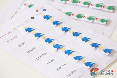 Týdenní rozvrh na čištění zubů