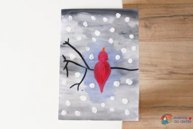 Červenka v zimě: Snadné tvoření pro děti