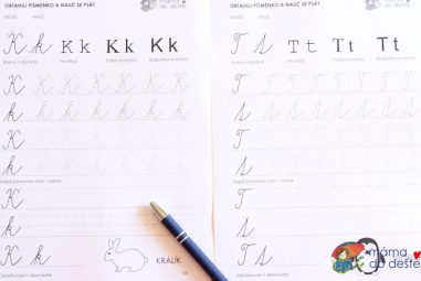 Obtahování: Abeceda v PDF (grafomotorika)