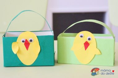 DIY velikonoční košíčky z krabiček od čaje
