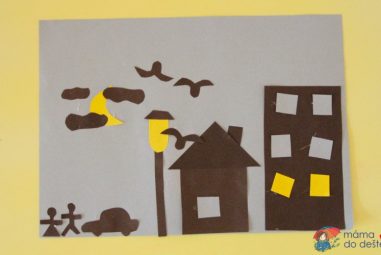 Co se děje v noci: Zajímavé lepení pro děti od 2,5 let