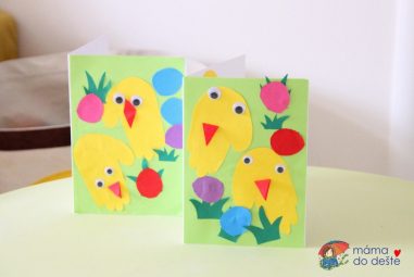 DIY Velikonoční přání pro nejmenší děti
