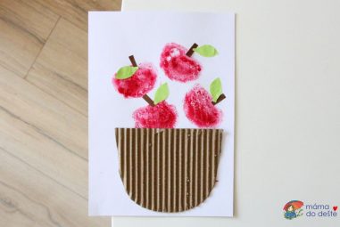 Jablíčka v košíku: Snadné vyrábění pro nejmenší