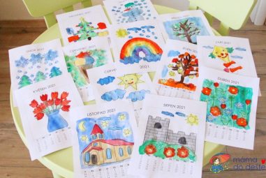 Omalovánkový kalendář pro děti na rok 2021