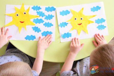 Svítí sluníčko: Zábavné lepení pro nejmenší