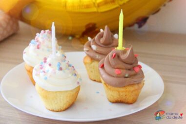 Recept na narozeninový cupcake s máslovým krémem