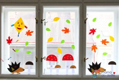 DIY Podzimní dekorace na okna